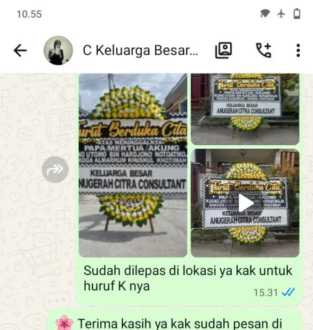 Pengiriman Papan Bunga Duka Kiarapayung Cibitung
