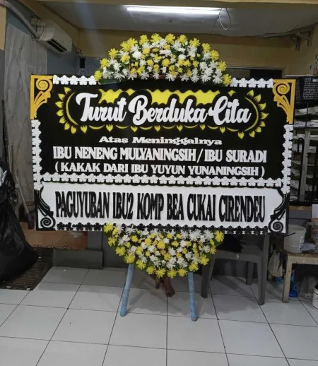 Papan Bunga Duka Kiarapayung Cibitung